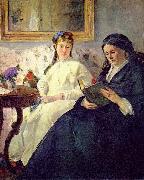 Berthe Morisot, Portrait de Mme Morisot et de sa fille Mme Pontillon ou La lecture